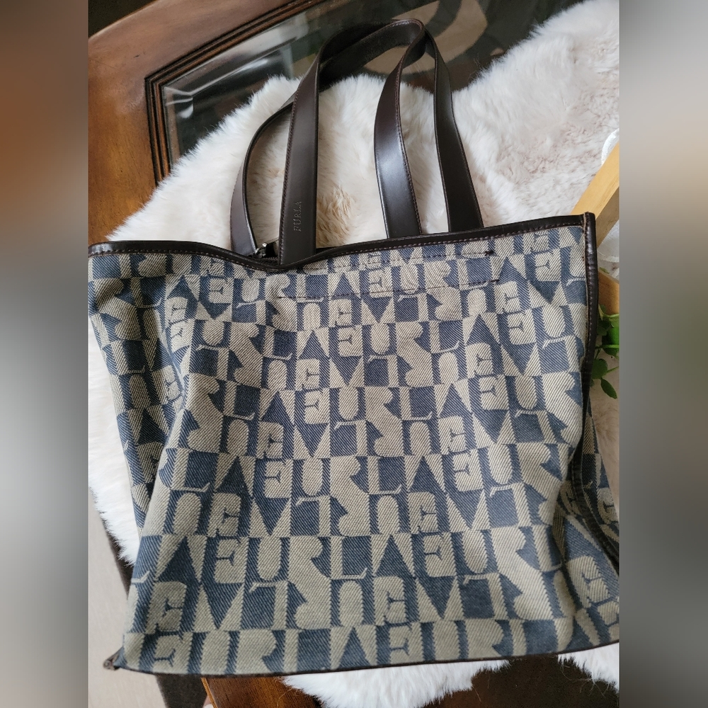 Furla denim tote